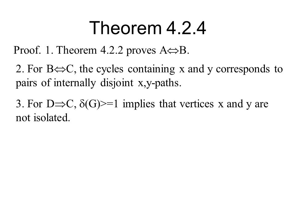 Theorem Proof. 1. Theorem proves AB.