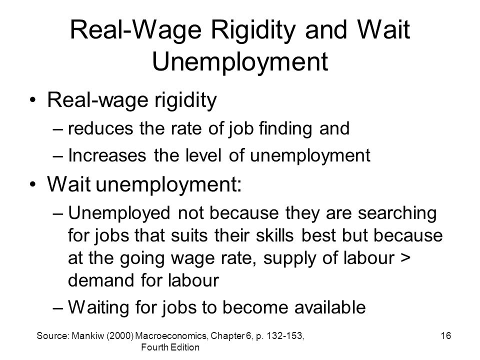 Real-Wage Rigidity and Wait Unemployment