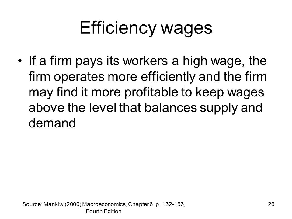 Efficiency wages