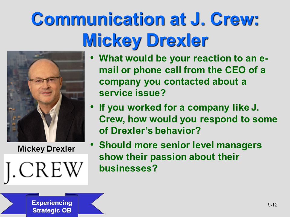 Communication at J. Crew: Mickey Drexler