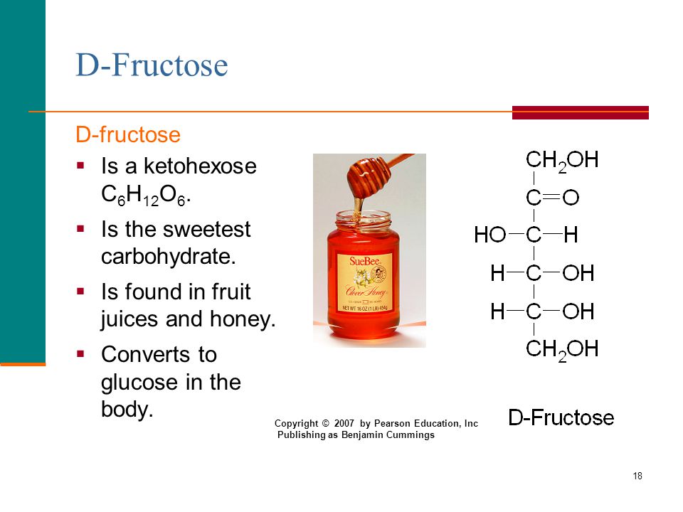 D-Fructose D-fructose Is a ketohexose C6H12O6.