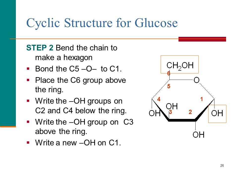 Cyclic Structure for Glucose