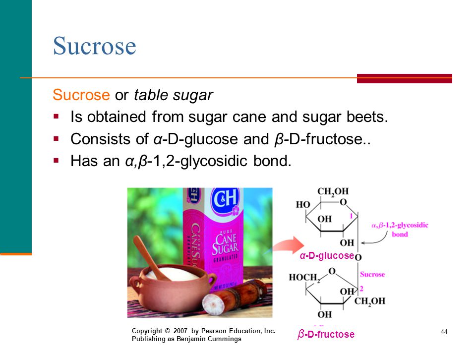 Sucrose Sucrose or table sugar