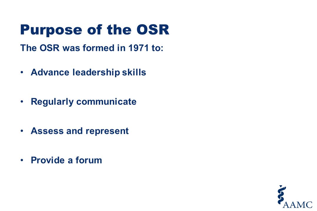 Osr 101 Introduction And Orientation To Aamc Osr Ppt Video