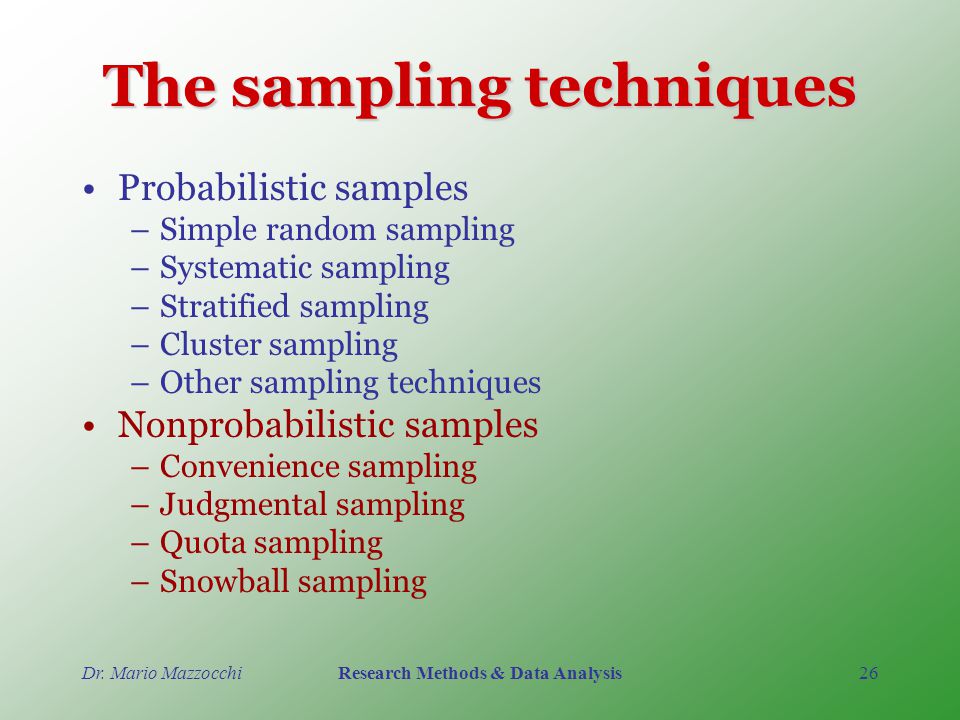 Fundamentals Of Sampling Method Ppt Video Online Download