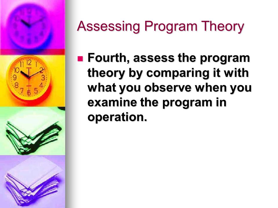 Assessing Program Theory