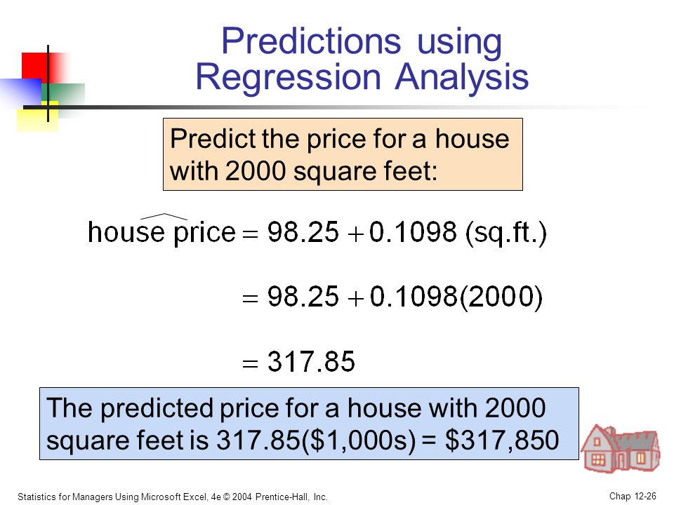 Predictions using Regression Analysis