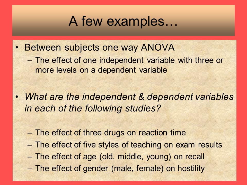 one way anova examples in real life one way anova examples in real life