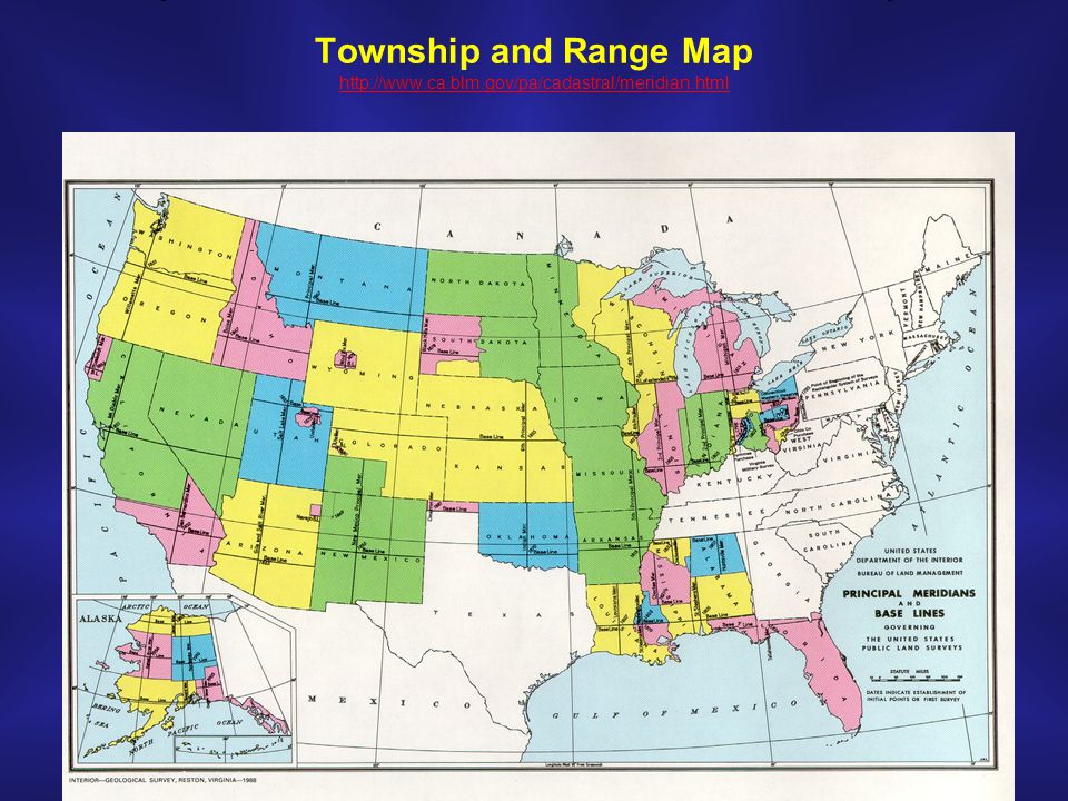 Township and Range Map http://www. ca. blm. gov/pa/cadastral/meridian.