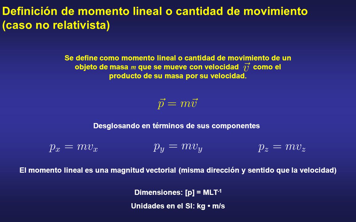 Momento lineal y colisiones - ppt video online download