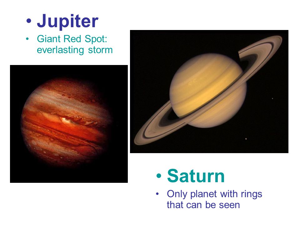Jupiter Saturn Giant Red Spot: everlasting storm