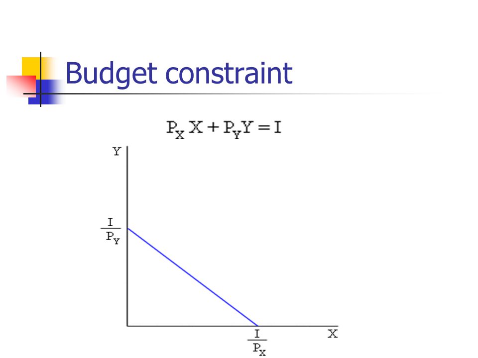 Budget constraint