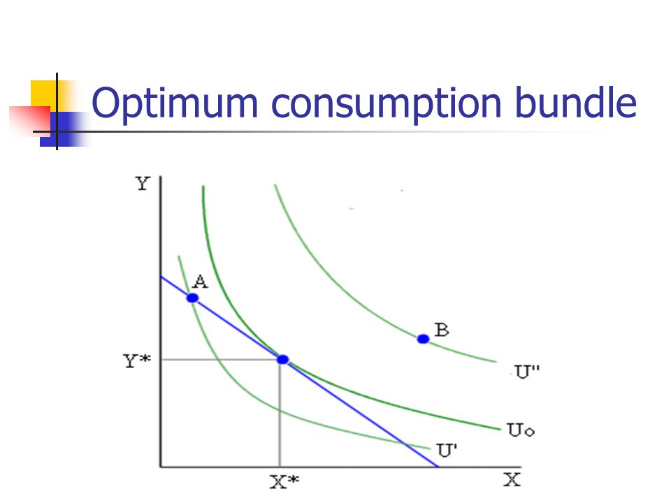 Optimum consumption bundle