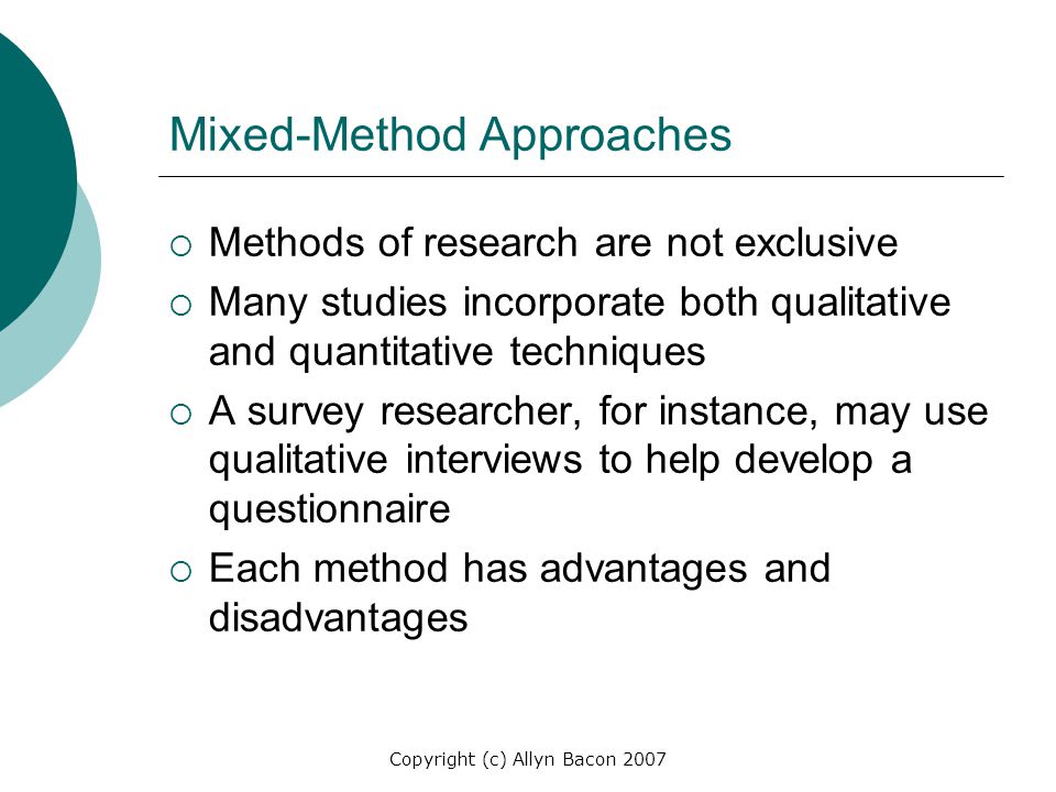 Mixed-Method Approaches