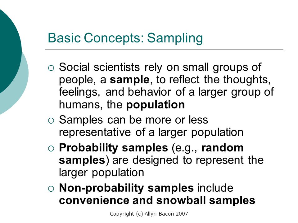 Basic Concepts: Sampling