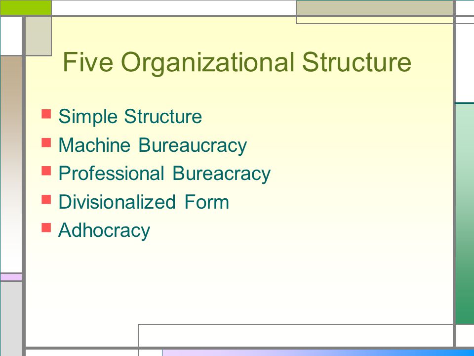 adhocracy organizational structure