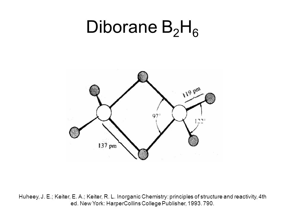 Diborane B2H6.