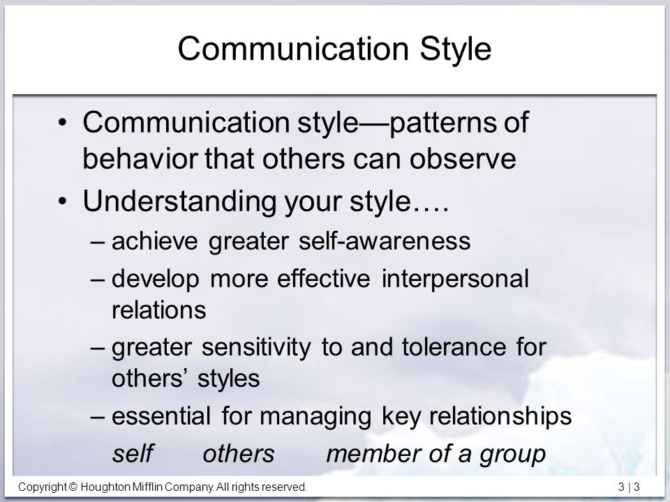 examples of communication styles