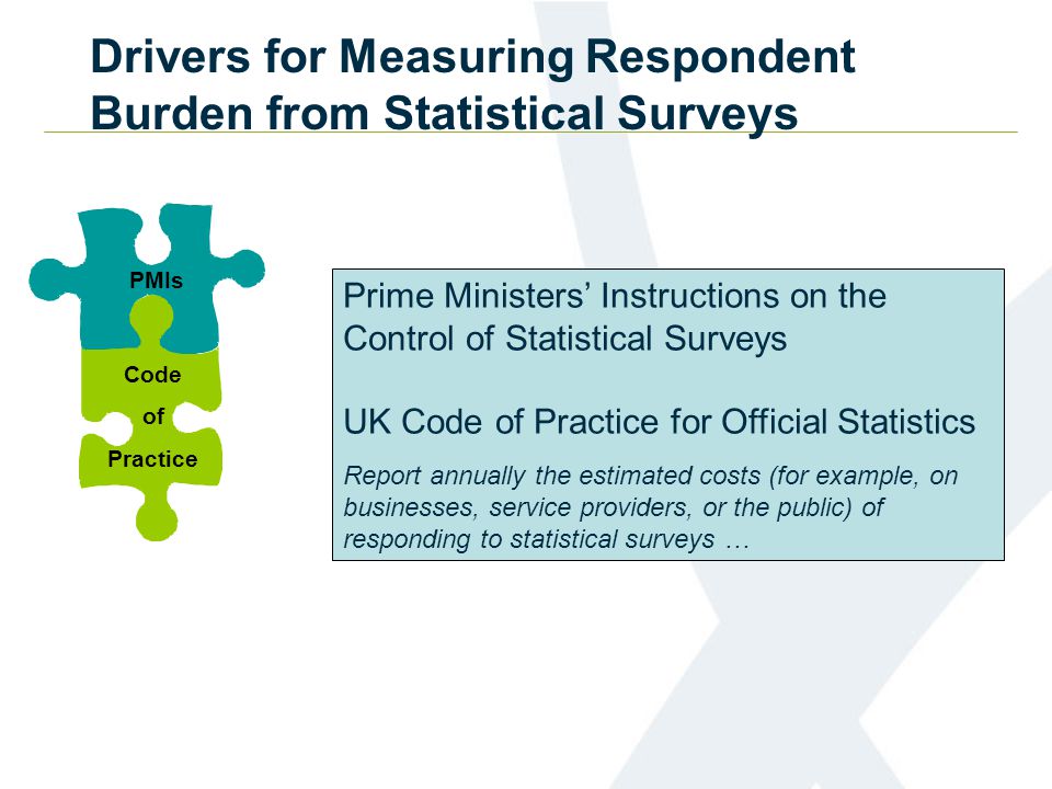 Drivers for Measuring Respondent Burden from Statistical Surveys