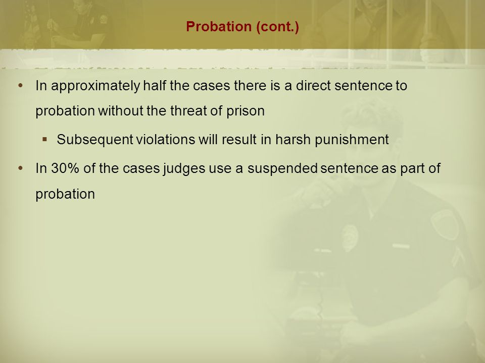 suspended sentence vs probation