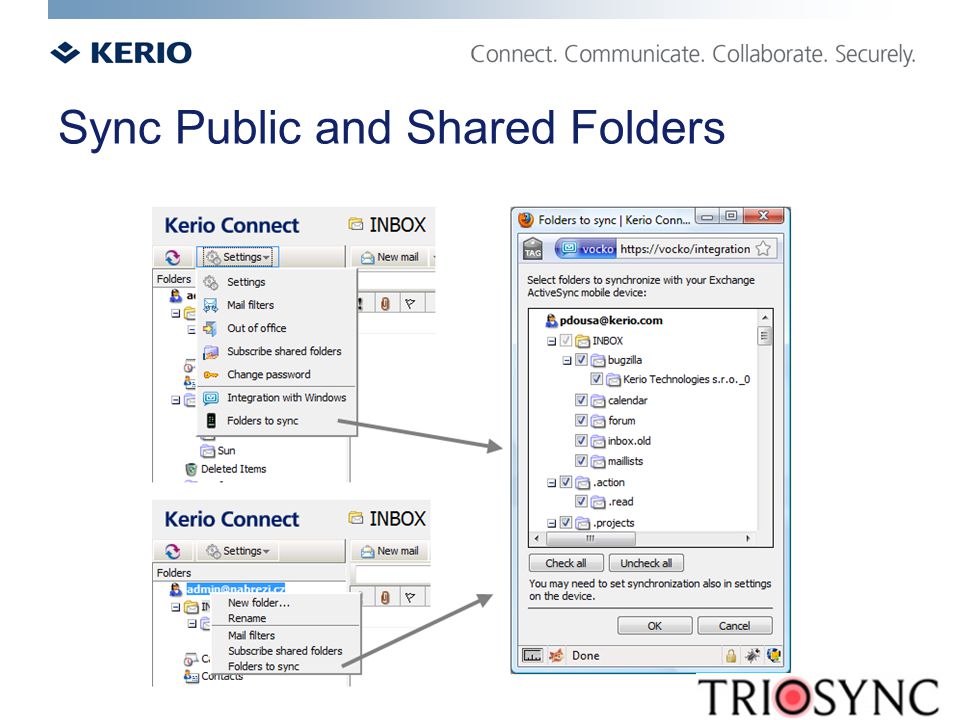 Sync Public and Shared Folders