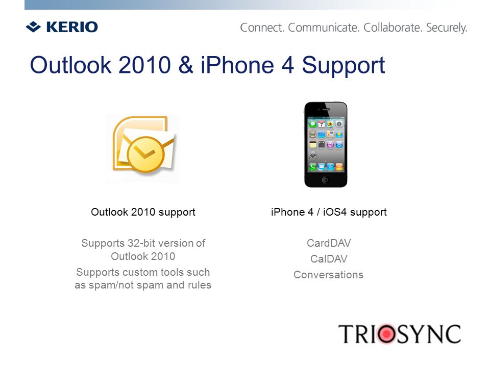 Outlook 2010 & iPhone 4 Support