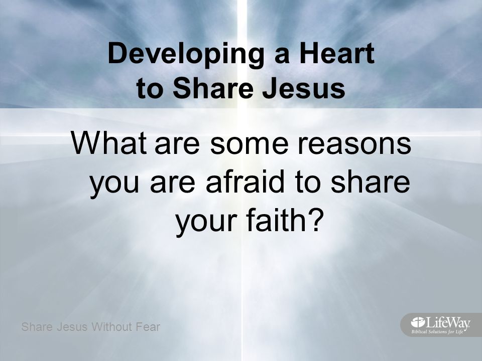 share jesus without fear