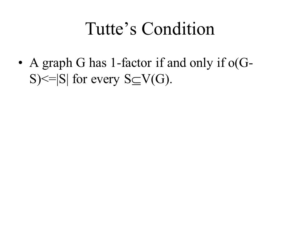 Factor Factor A Spanning Subgraph Of Graph G Ppt Video Online Download