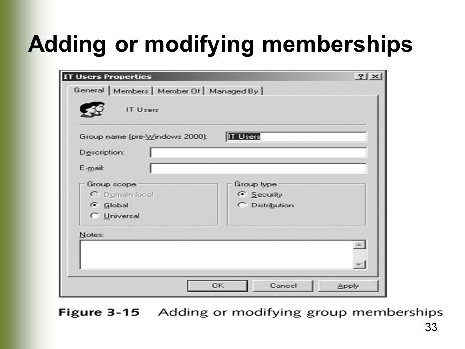 Adding or modifying memberships
