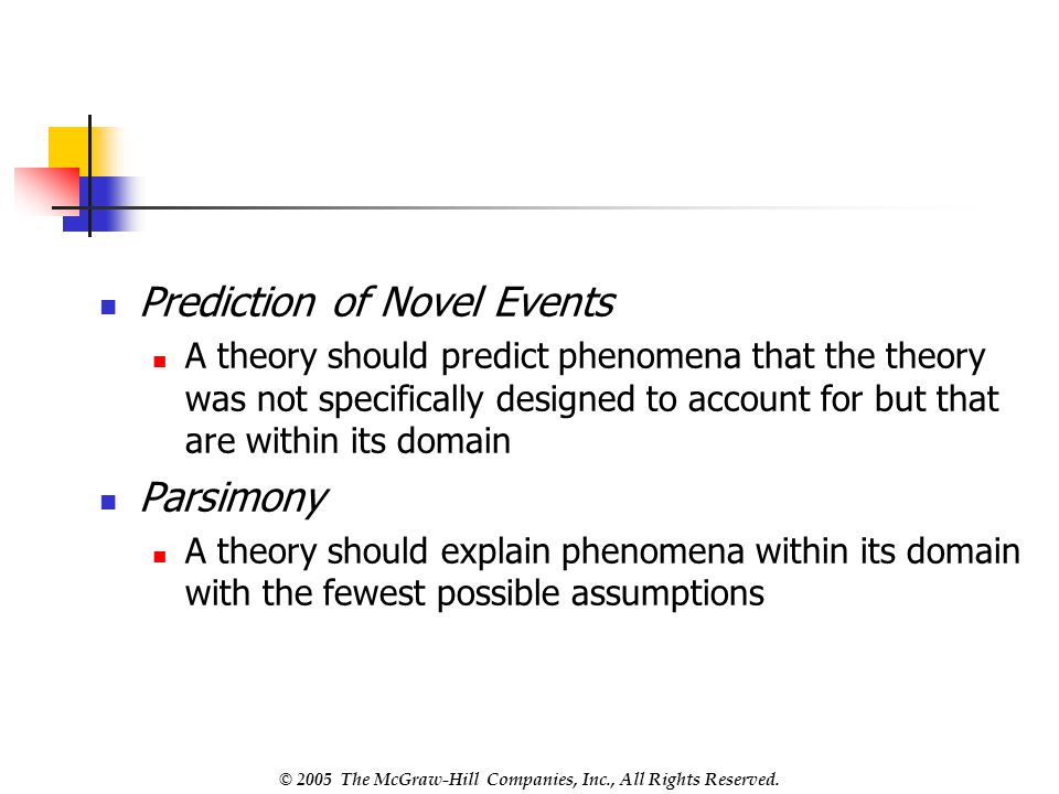 Prediction of Novel Events