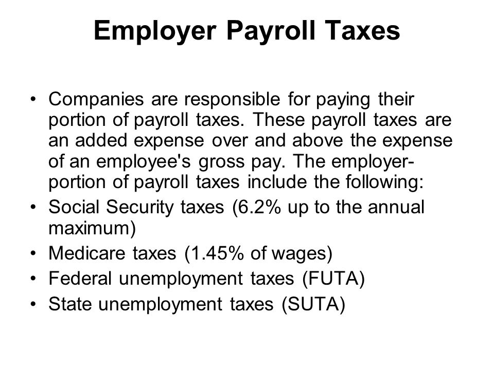 Employer Payroll Taxes