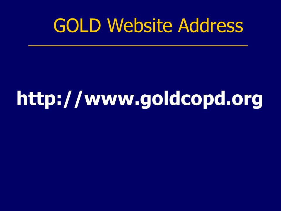 GOLD Website Address