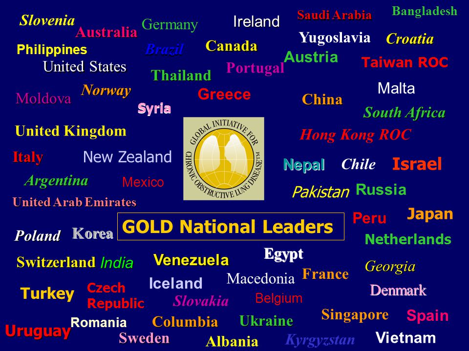 GOLD National Leaders Israel Slovenia Germany Ireland Australia