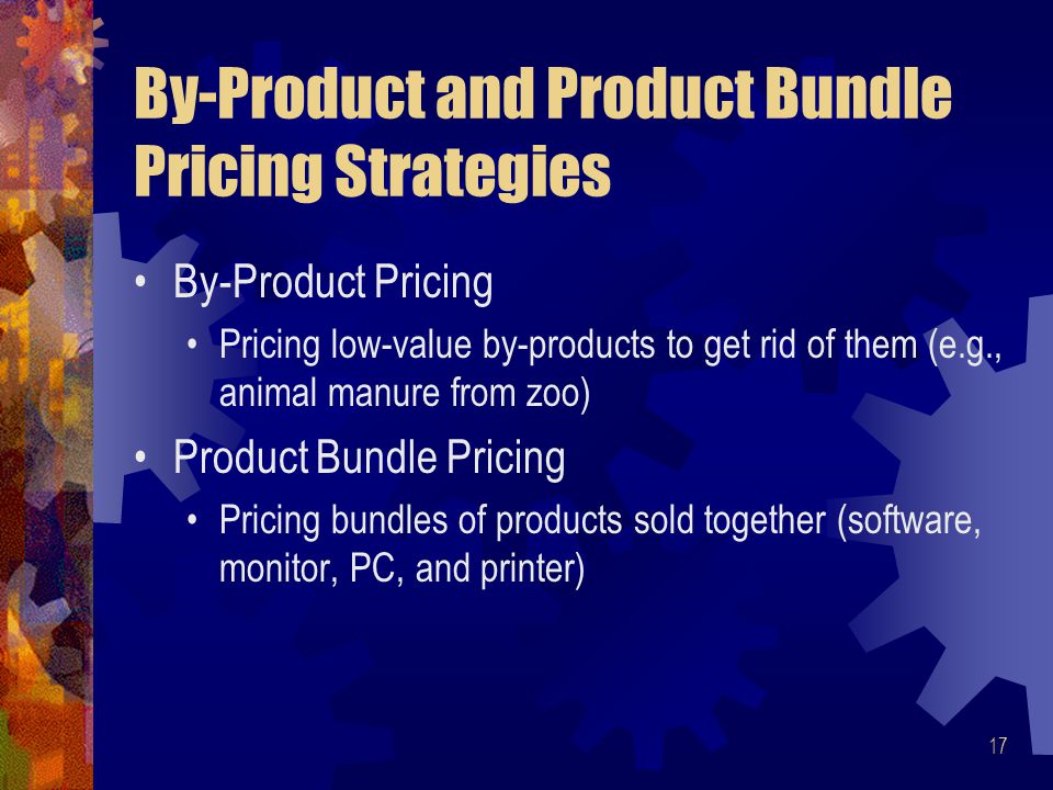 By-Product and Product Bundle Pricing Strategies