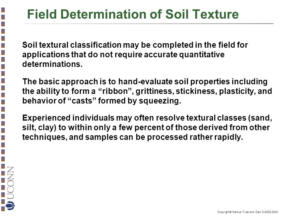 Field Determination of Soil Texture