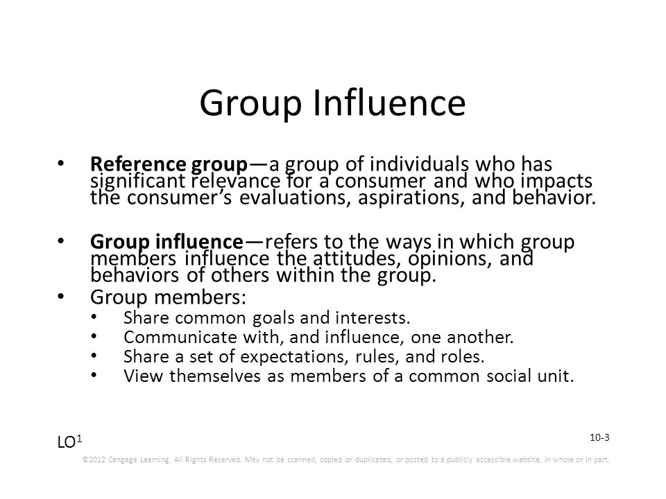 Group Influence, Definition & Examples - Video & Lesson Transcript