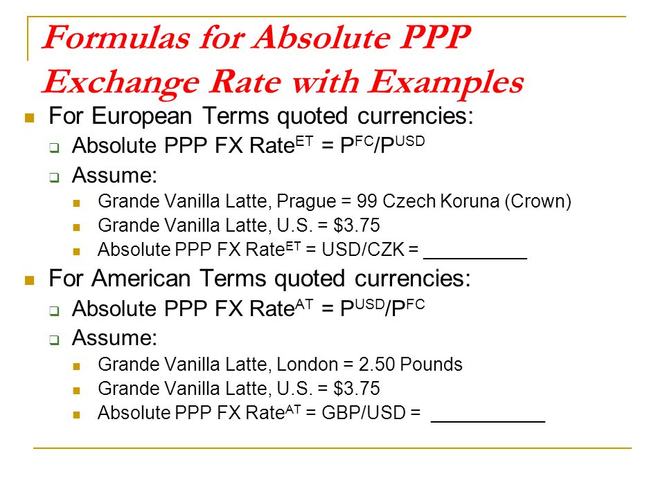 Lecture 8 Parity Models And Foreign Exchange Rates Ppt Download