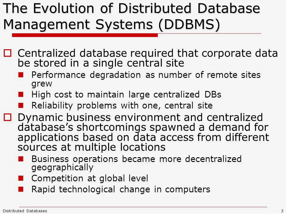 Distributed Database Management Systems - ppt video online download