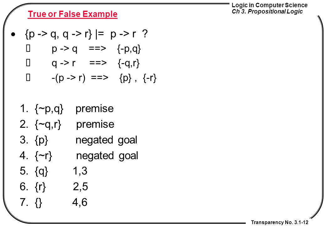 Chapter 3 Propositional Logic Ppt Video Online Download
