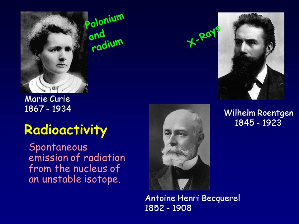 Radioactivity Polonium and radium X-Rays - ppt video online download