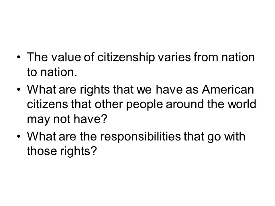 What Does It Mean To Be A Citizen Ppt Video Online Download