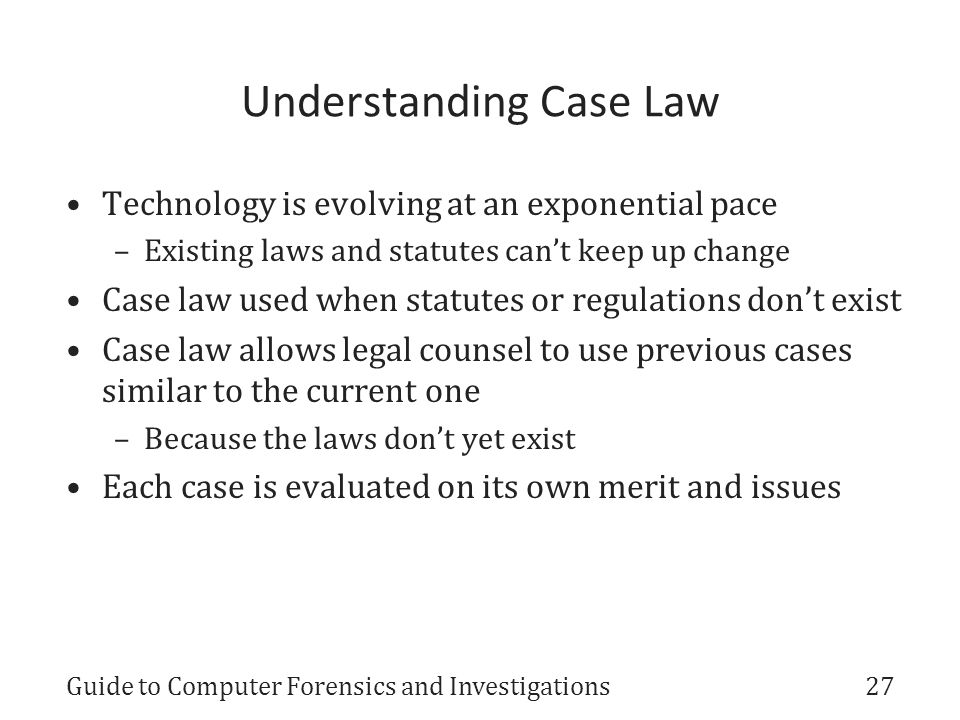 Understanding Case Law