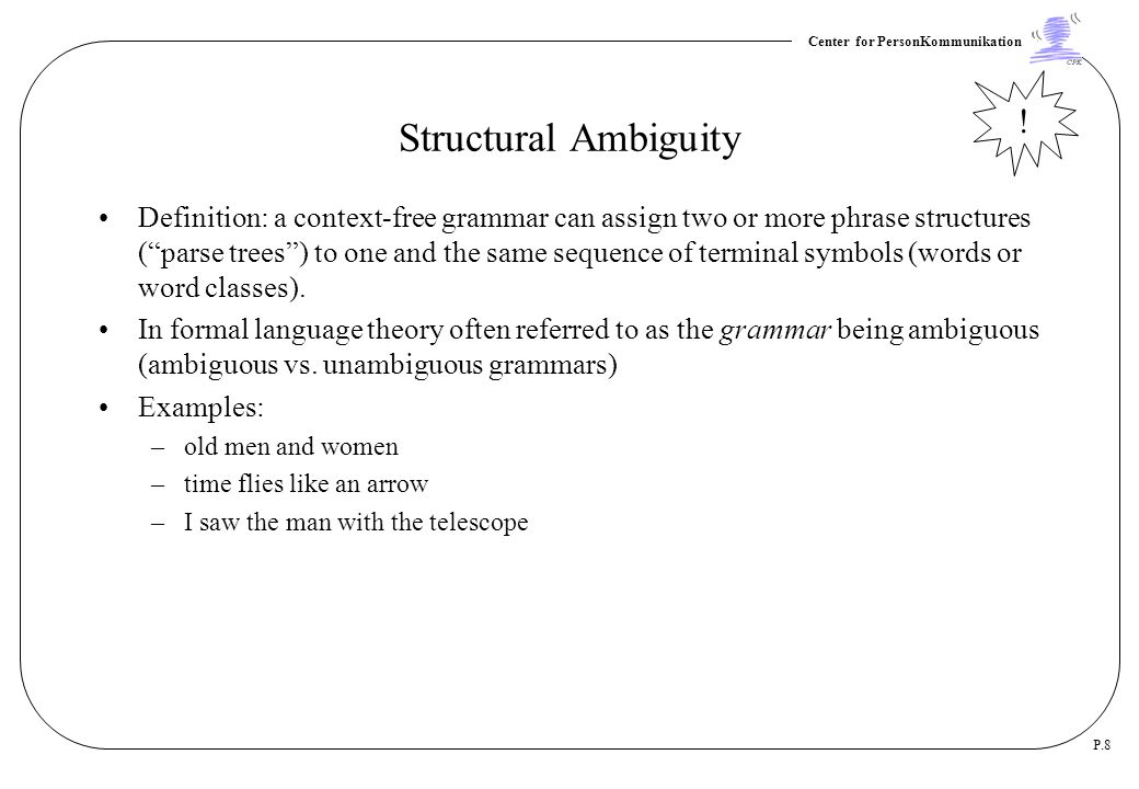 structural ambiguity definition