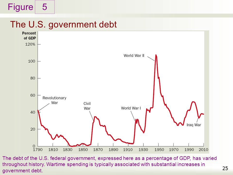 5 The U.S. government debt.