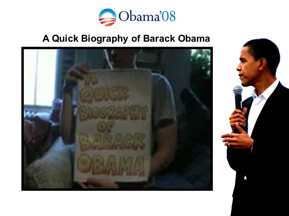 A Quick Biography of Barack Obama