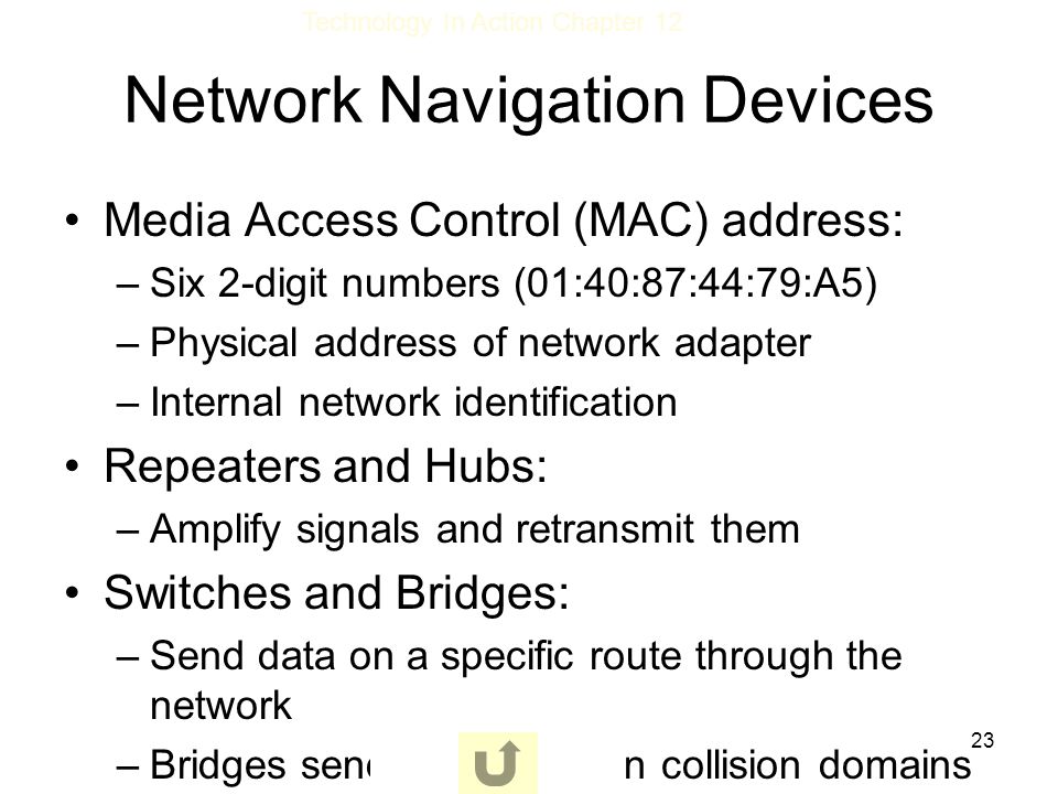 Network Navigation Devices