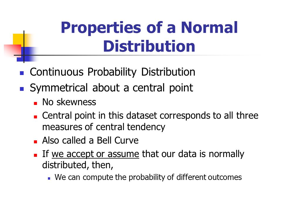 Properties of a Normal Distribution