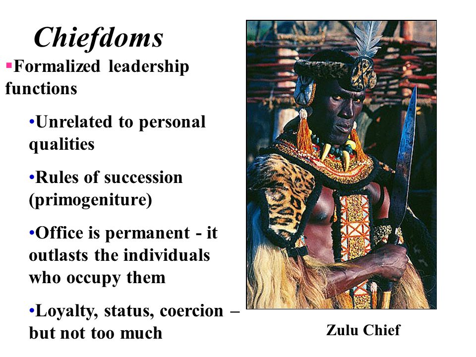 what does chiefdom mean