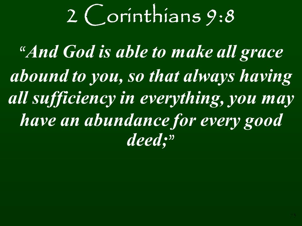 2 Corinthians 9:8