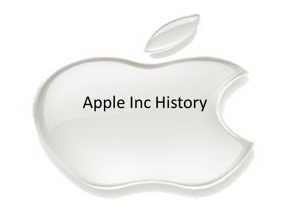 Apple Inc History